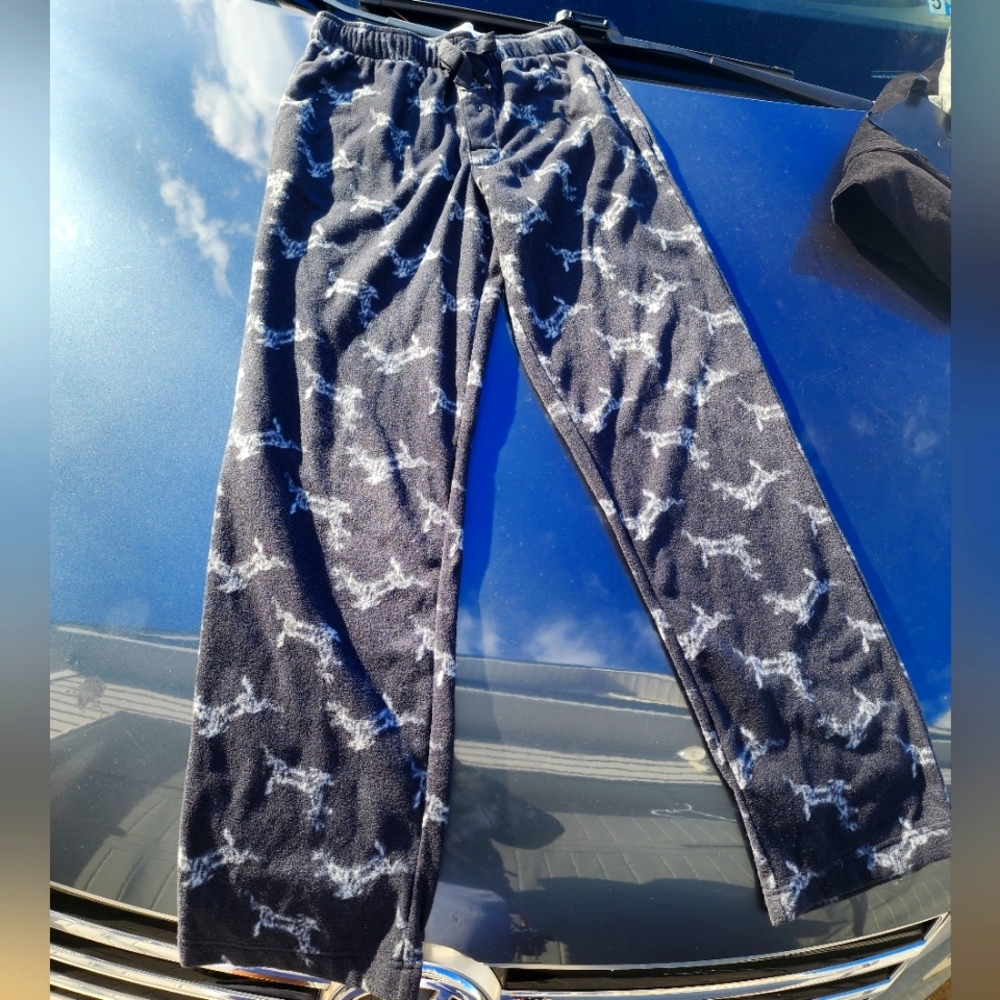 Goodfellow & Co. Microfleece Black print pants pajamas / sleepwear